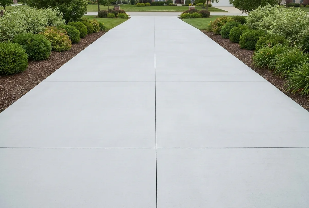 Illustrative image: Driveway concrete restoration after