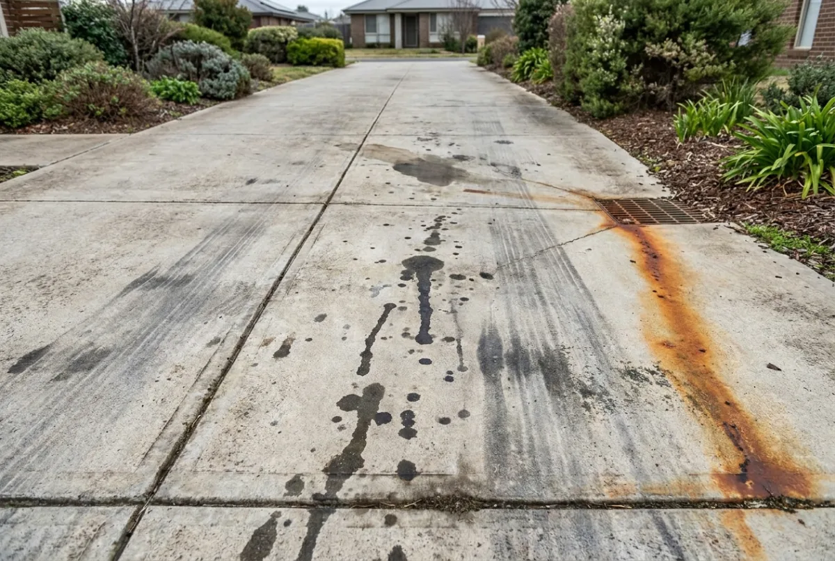 Illustrative image: Driveway concrete restoration before